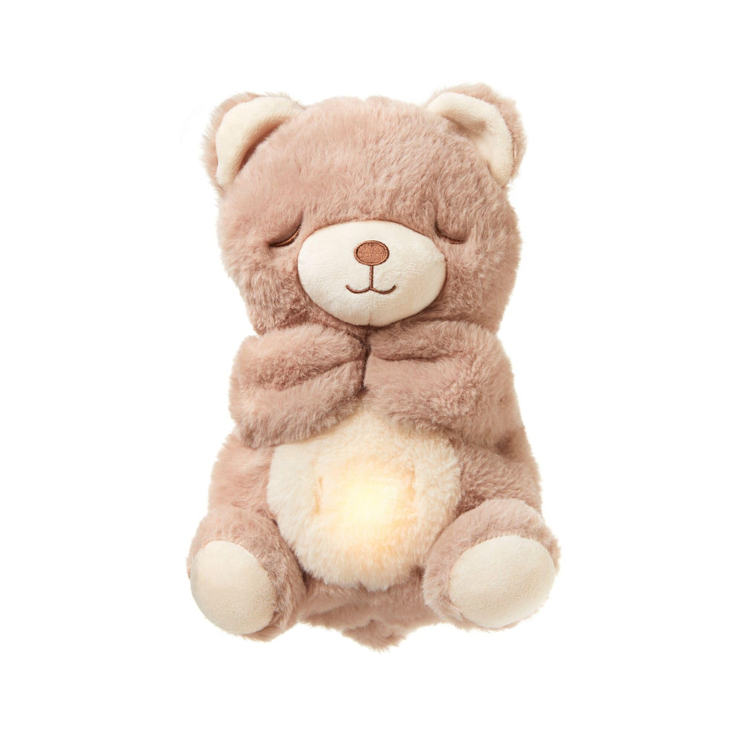 Nuby Mein Beruhigender Kuschelbär – Gute-Nacht-Kuscheltier – Musik- und Leuchtendes Baby-Nachtlicht