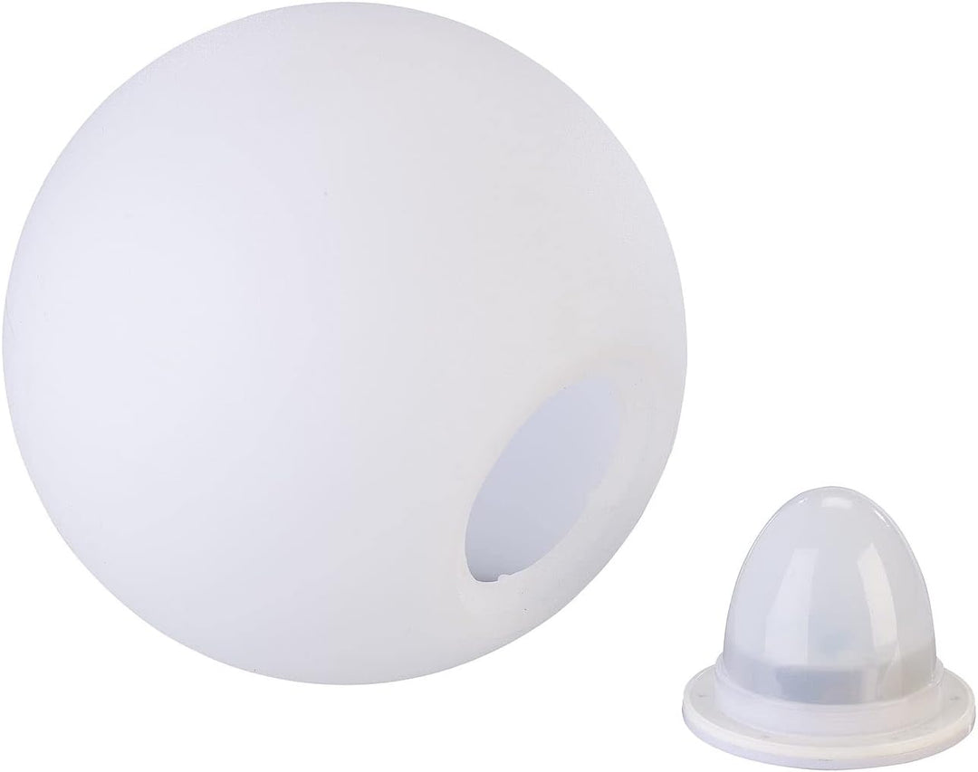 Luminea Home Control Leuchtkugeln: WLAN-Akku-Leuchtkugel mit RGBW-LEDs und App, 576 lm, IP54, Ø 30 c