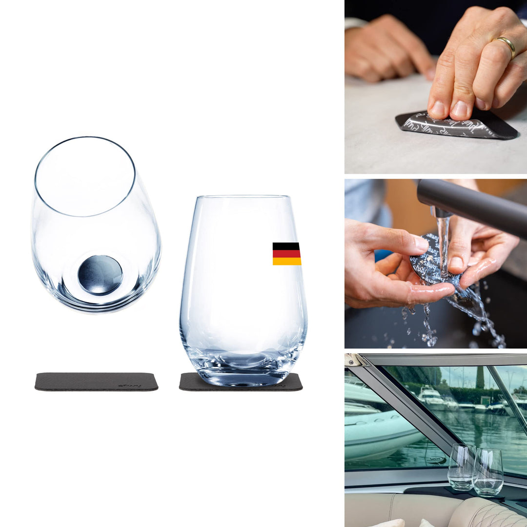 silwy® Magnetgläser, feine Kristallgläser mit perfekt integrierten Magneten und metallischen Nano-Ge
