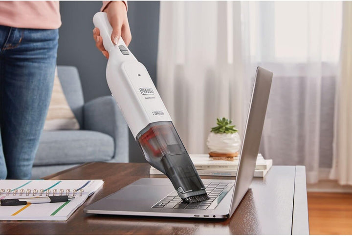BLACK+DECKER Akku-Handstaubsauger Dustbuster Slim HLVC315J11 (12V, 1.5Ah, beutellos &amp; kabellos, mit