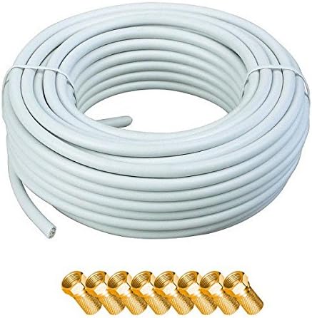 HD Sat Anlage 80cm Spiegel + Opticum Quad LNB für 4 Teilnehmer + 50m Kabel + 40cm Wandhalter (3 Farb
