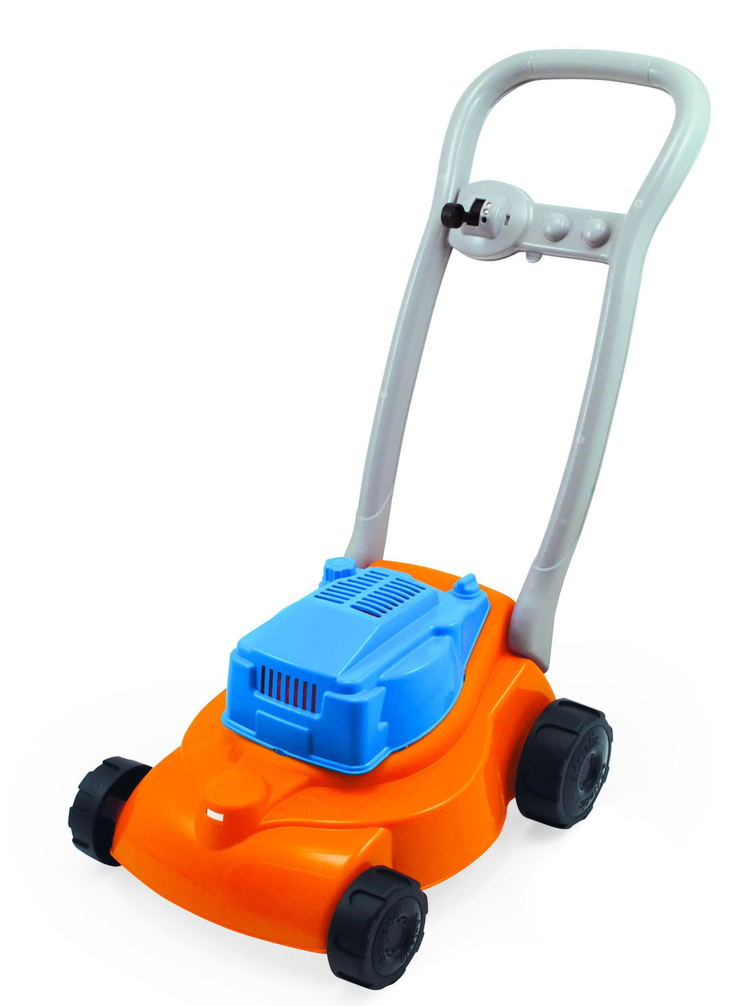 ToyToyToy Spielzeug Rasenmäher für Kinder mit Mähgeräusch 55 cm sehr stabil (Orange), Orange