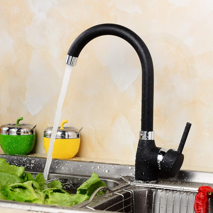 ZXC Moderne Hochdruck Schwanenhals Küchen Armatur Einhebel Mischbatterie Wasserhahn schwenkbar in Gr