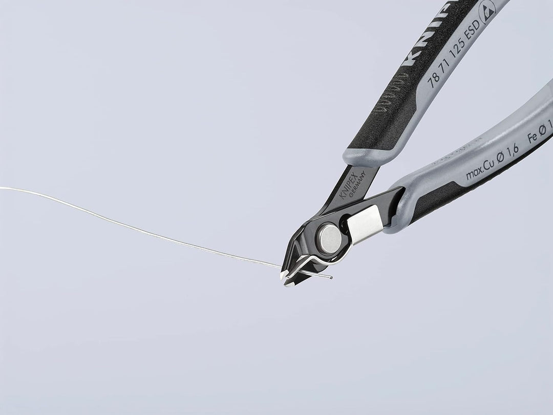 Knipex Electronic Super Knips® ESD brüniert, mit Mehrkomponenten-Hüllen 125 mm 78 71 125 ESD 125 cm