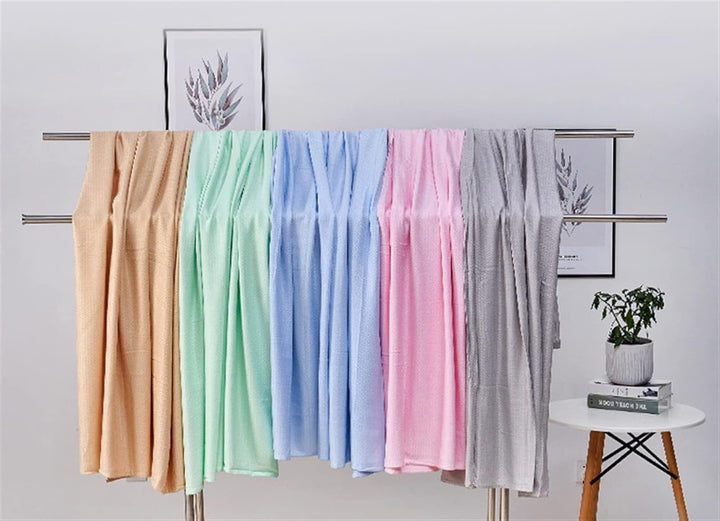 Heavyoff Bambusfaser Kühldecke, Selbstkühlend Sommerdecke mit Kühlfasern aus 100% natürliche Bambus