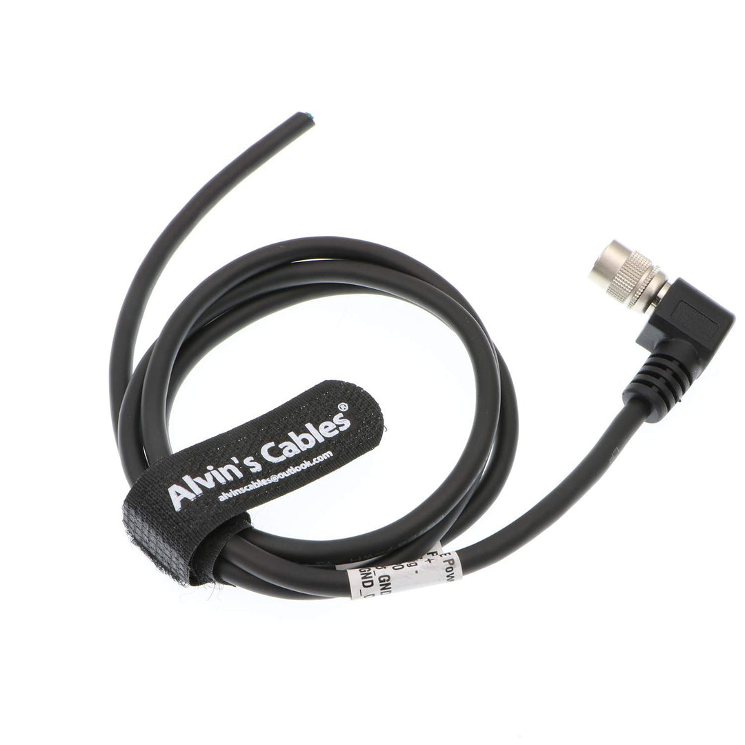 Alvin's Cables Hirose 6 Pin HRS HR10A-7P-6S Rechter Winkel zum offenen Stromkabel für Basler 1M 1M C
