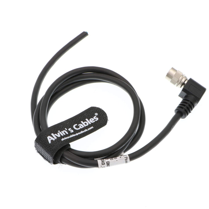 Alvin's Cables Hirose 6 Pin HRS HR10A-7P-6S Rechter Winkel zum offenen Stromkabel für Basler 1M 1M C