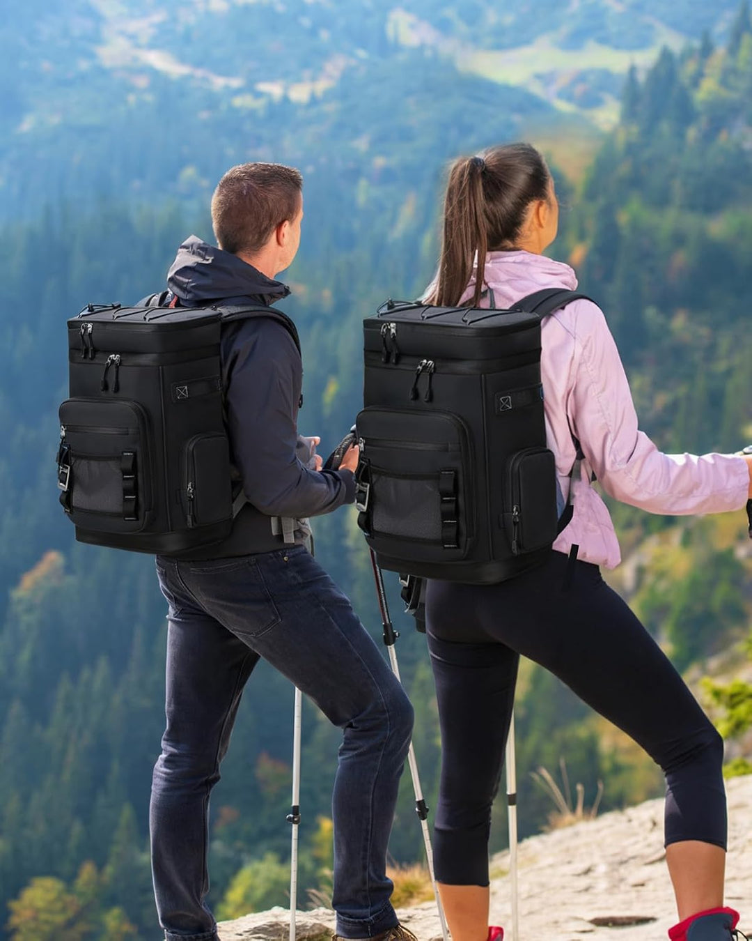 30L Kühlrucksack, Gross Isolierte Kühltasche Wasserdichter Picknickrucksack für Männer Frauen, Tragb