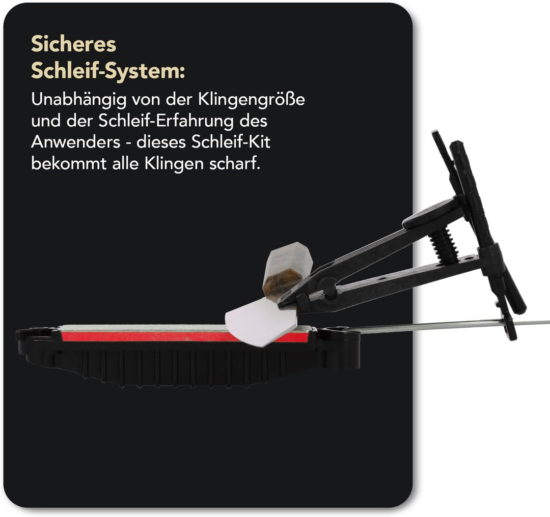 DMT Deluxe Aligner-Kit, 3 Schleifsteine mit Diamanten/1 Schärfer für gezahnte Klingen, 1 Stück, ADEL