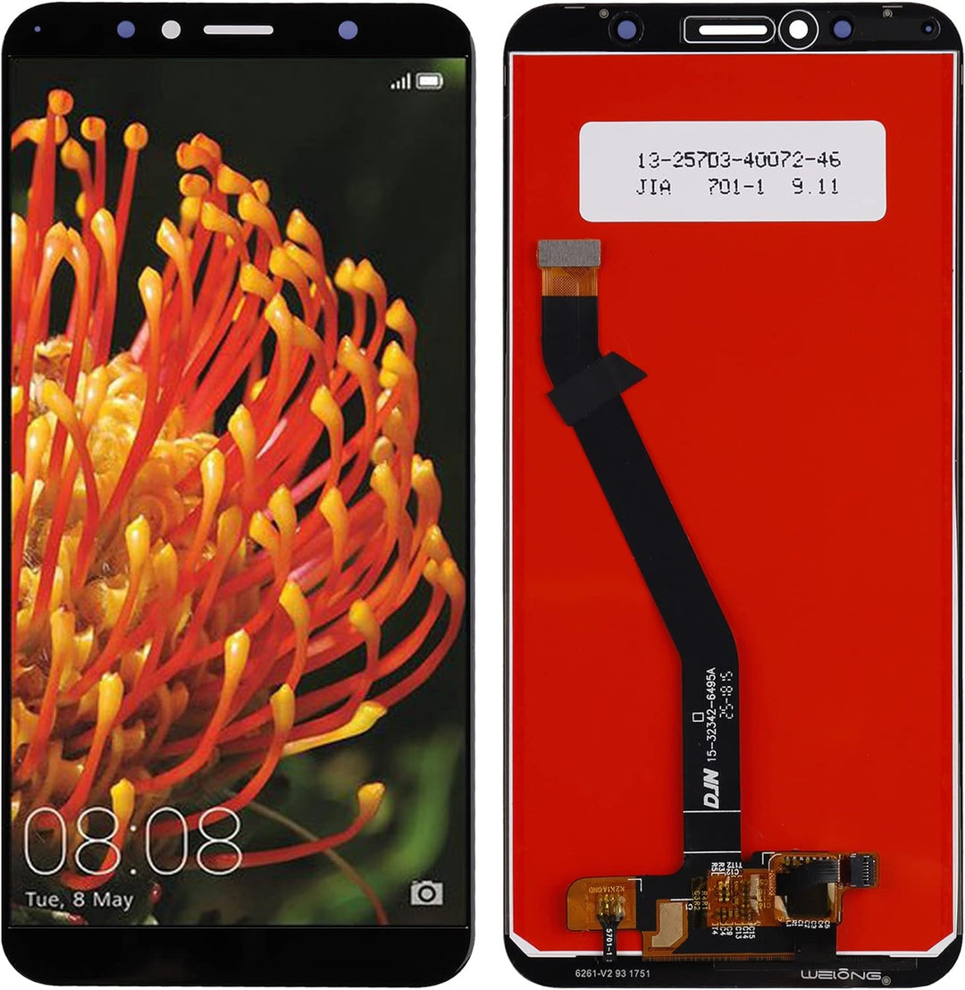 SwarKing LCD Display kompatibel mit Huawei Y6 2018 & Y6 Prime 2018 Touch Screen Digitizer (Schwarz o