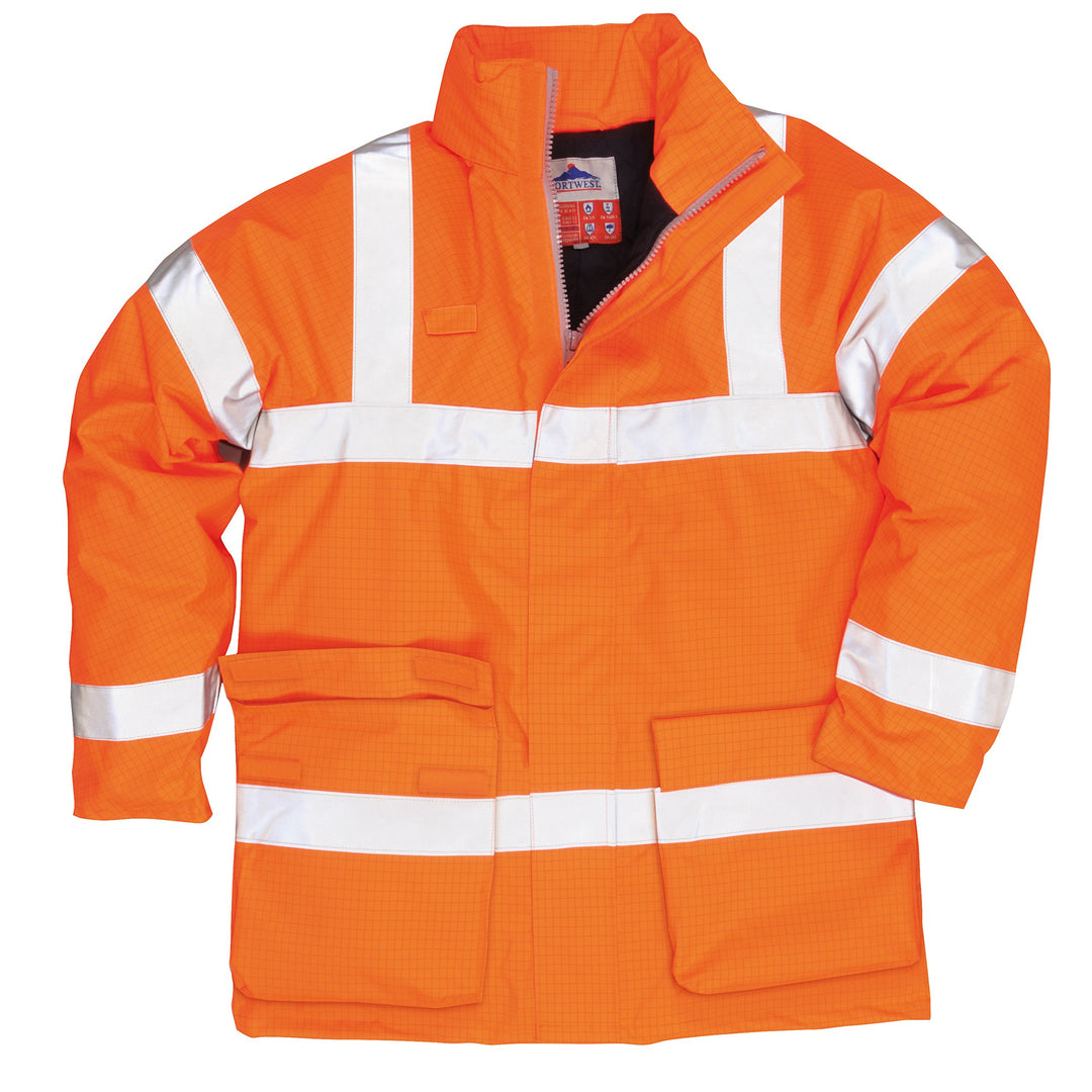 Antistatic FR Jacket, colorOrange talla Small