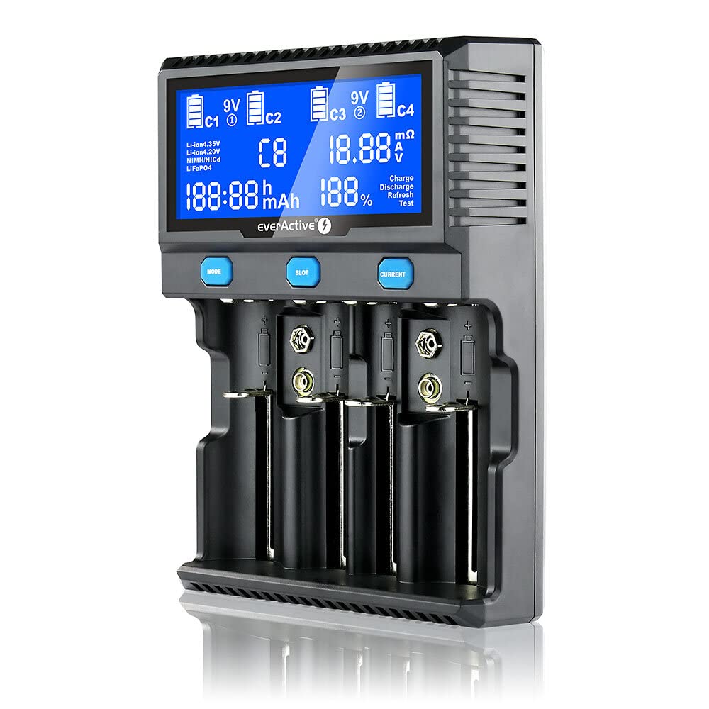 Charger for Cylindrical Li-ion and NI-MH Batteries everActive UC-4200