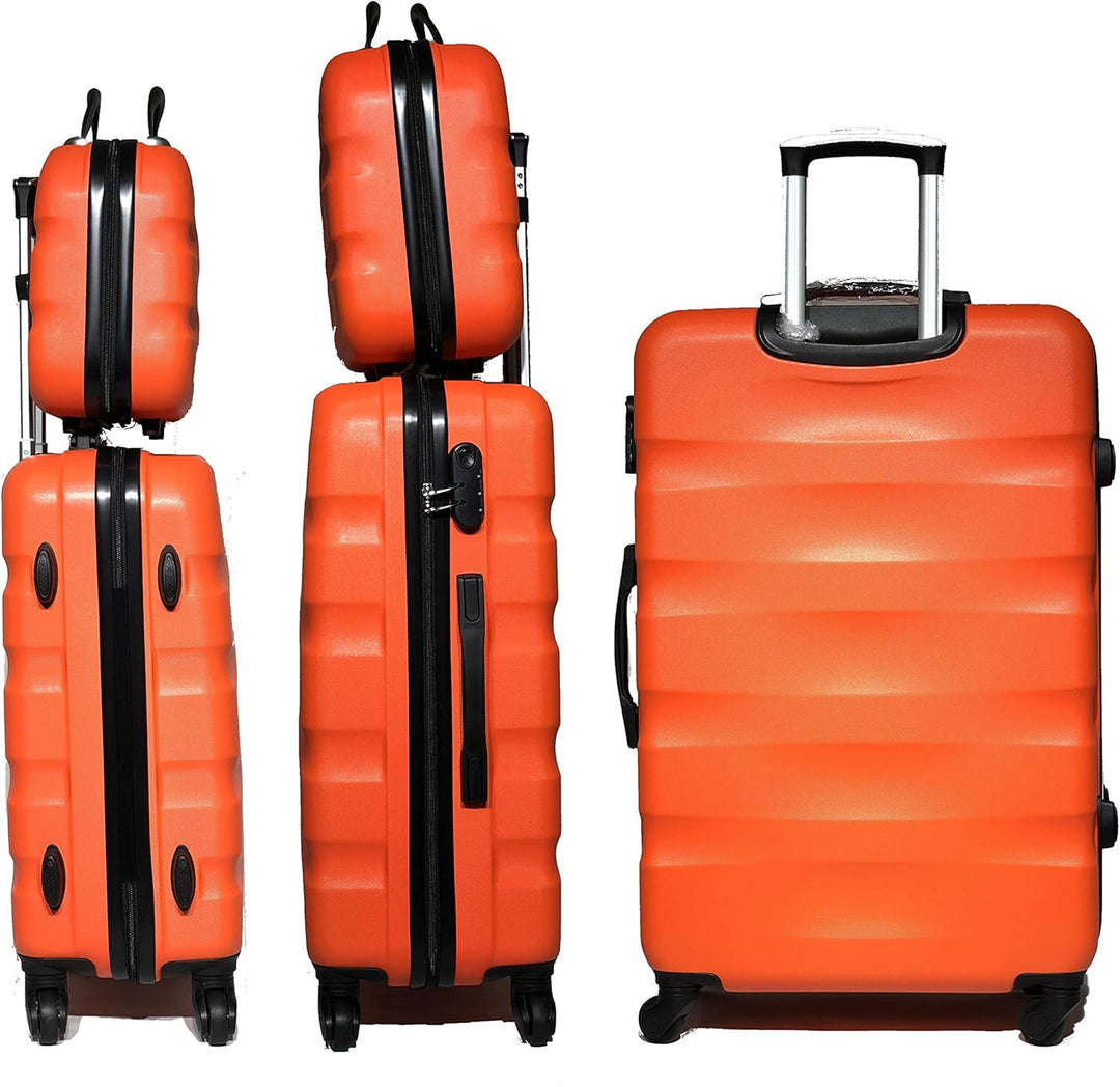 Kabinenkoffer / mittel/gross mit oder ohne Vanity, französische Marke, Orange (5806), Lot de 3 Valis