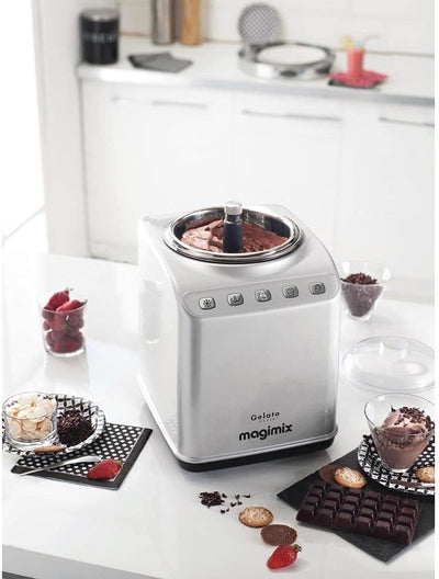 Magimix Eismaschine Gelato Expert mit 180Watt aus Edelstahl, 11680RW
