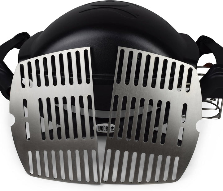 Edelstahl INOX Grillrost für die Weber Q1000 Baureihe | spülmaschinenfest - ZWEIGETEILT - Grillrost