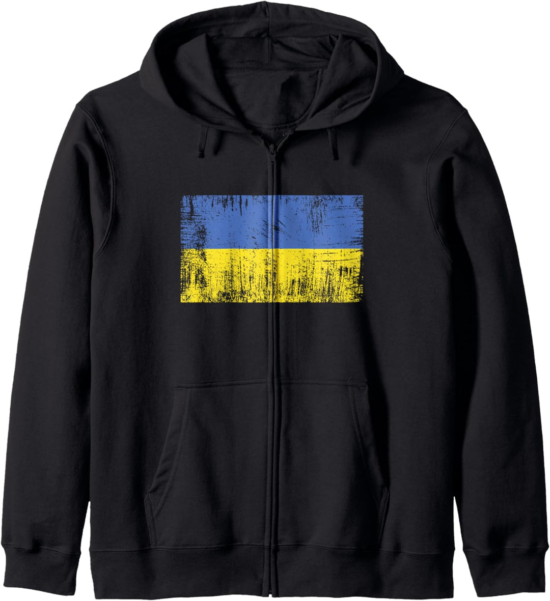 Ukrainische Flagge Ukraine-Fahne Geschenk Fussball-Fan Sport Kapuzenjacke