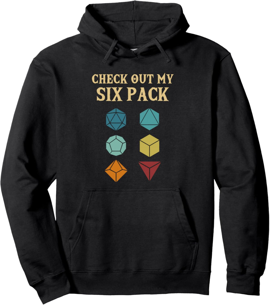 Check Out My Six Pack Tabletop PnP Rollenspiel Pen And Paper Pullover Hoodie