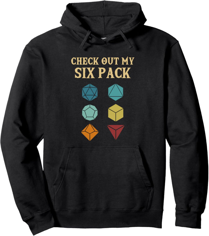 Check Out My Six Pack Tabletop PnP Rollenspiel Pen And Paper Pullover Hoodie