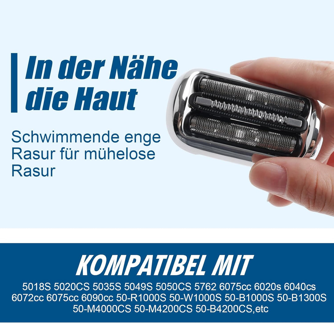 73S-Serie 7 Ersatzfolie und -klingen, kompatibel mit Braun S7-Ersatzkopf, 73S-Ersatzscherköpfe für B
