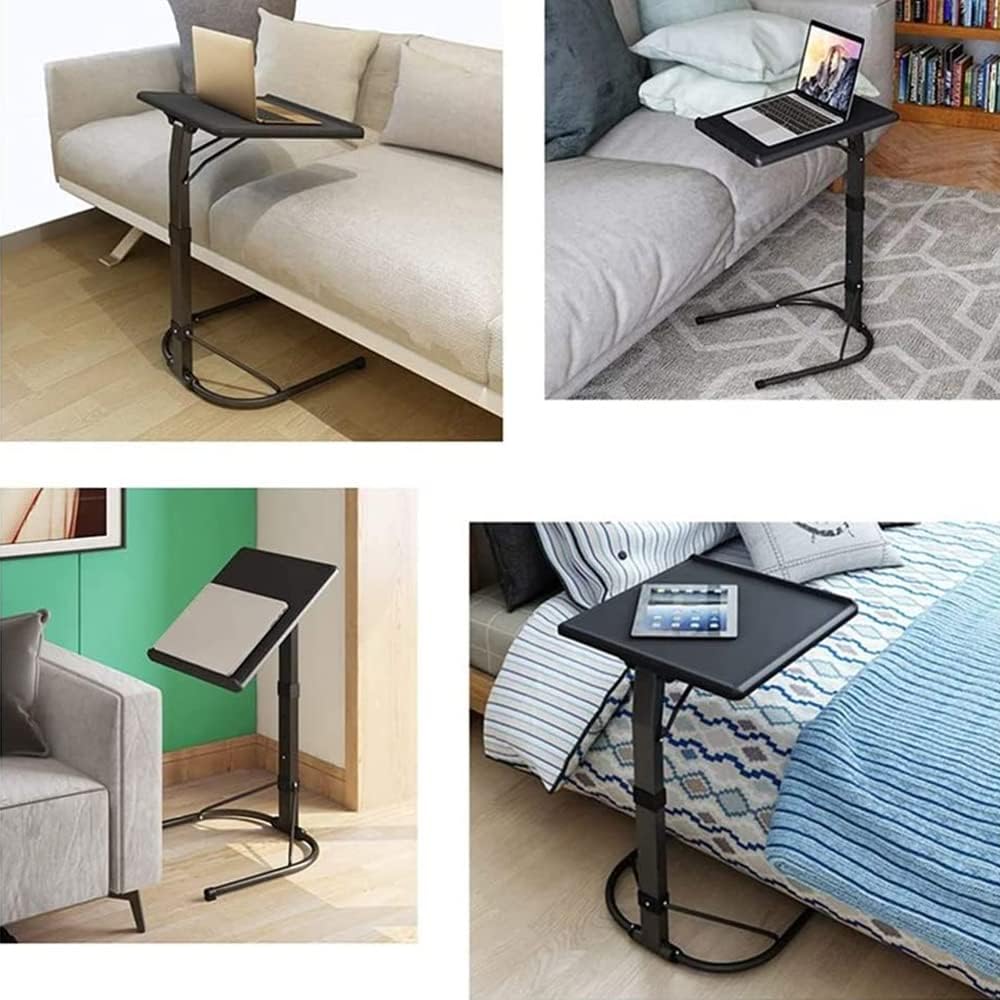 Supfine Faltbarer Laptoptisch Beistelltisch Klappbar Laptoptisch Höhenverstellbar Neigungsverstellba