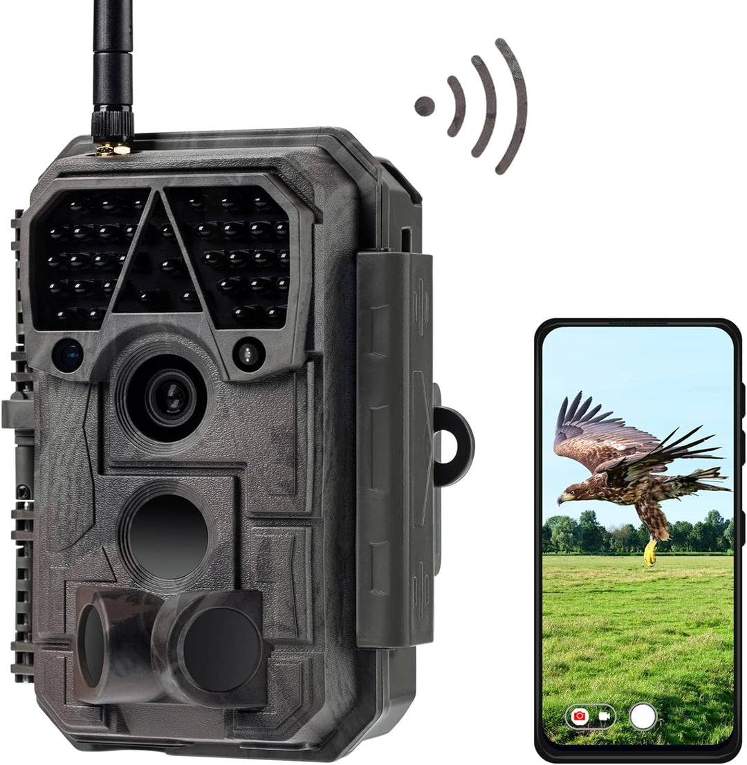 Meidase P100 (2022) Wildkamera WLAN mit App 32MP H.264 1296P, 27m Infrarot Nachtsicht Bewegungsmelde