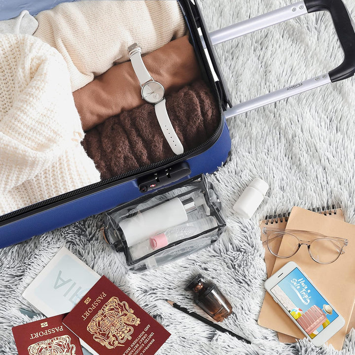 Flight Knight Premium-Reisekoffer - 8 Spinner-Rader - TSA-Kombinationsschloss - leichtes ABS-Hartsch