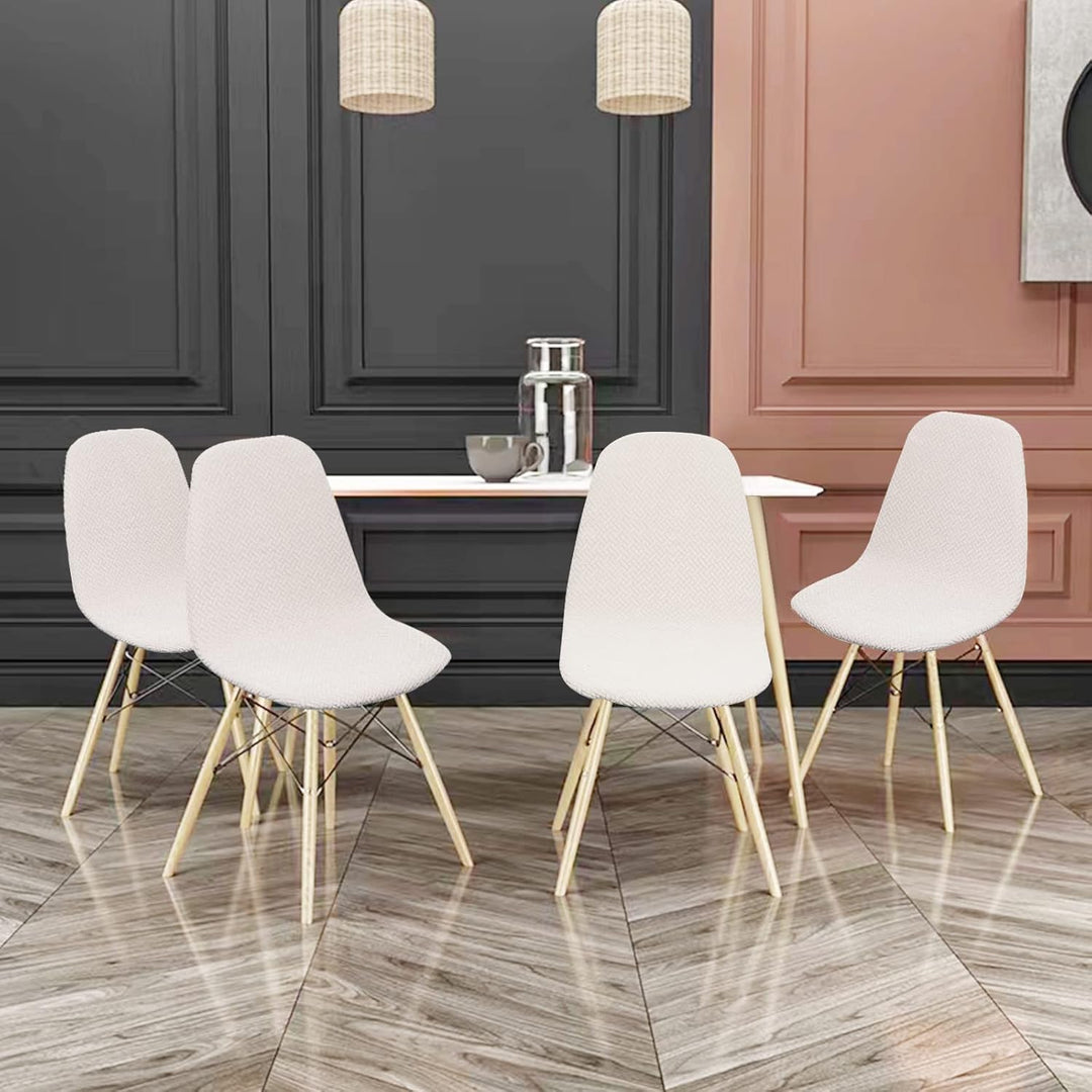 Lydevo Stuhlhussen 6er Esszimmer Strech Stuhlhussen für Esszimmerstühle Universal Waschbar Bezug Stu