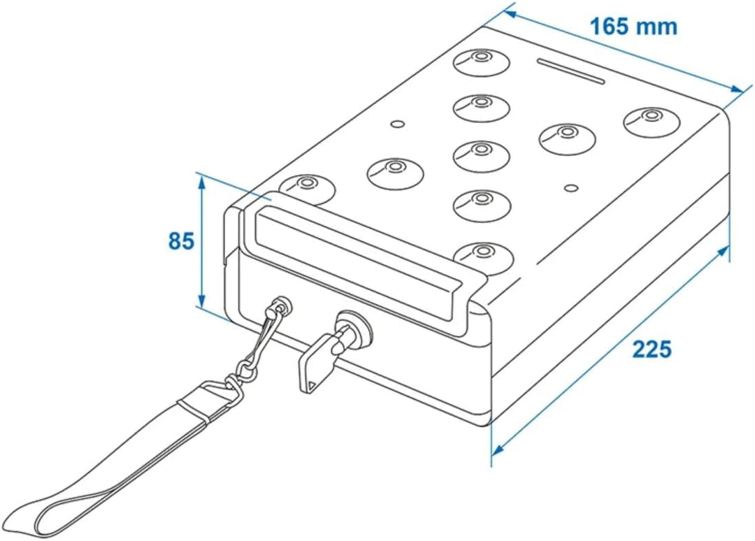 ProPlus 540250 Auto-Safe (L x B x H) 225 x 165 x 85mm