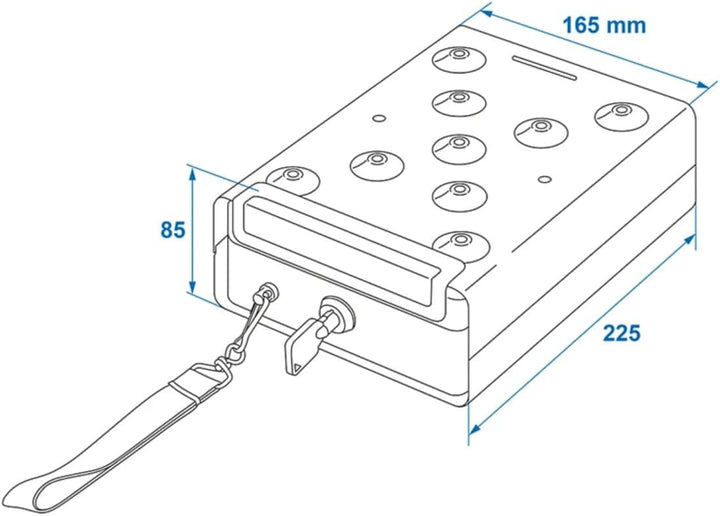 ProPlus 540250 Auto-Safe (L x B x H) 225 x 165 x 85mm