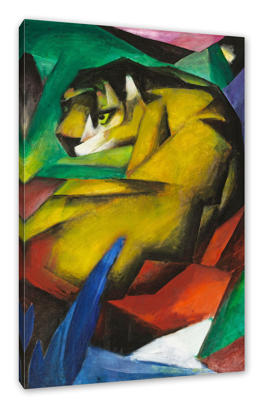 Generisch Franz Marc - Der Tiger als Leinwandbild / Grösse: 100x70 cm / Wandbild / Kunstdruck / fert