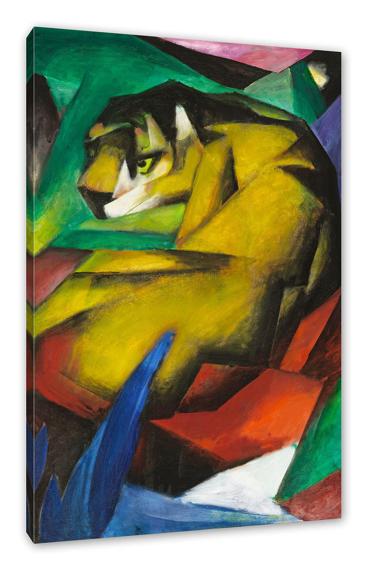 Generisch Franz Marc - Der Tiger als Leinwandbild / Grösse: 100x70 cm / Wandbild / Kunstdruck / fert