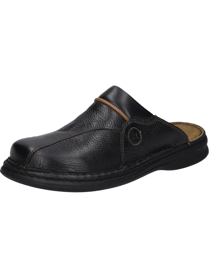 Josef Seibel Klaus, Herren Mules/Pantoletten 39 EU Schwarz Cognac, 39 EU Schwarz Cognac