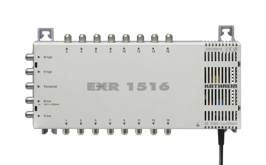 Kathrein EXR 1516 Satelliten-ZF-Verteilsystem-Multischalter (1 Satellit, 16 Teilnehmeranschlüsse, Kl