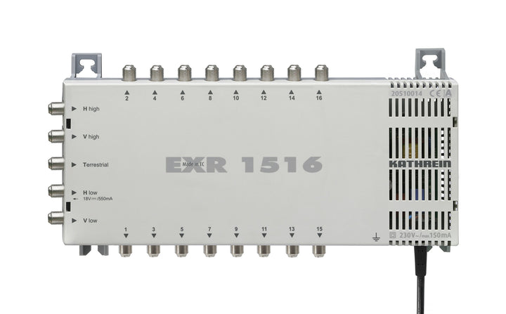 Kathrein EXR 1516 Satelliten-ZF-Verteilsystem-Multischalter (1 Satellit, 16 Teilnehmeranschlüsse, Kl