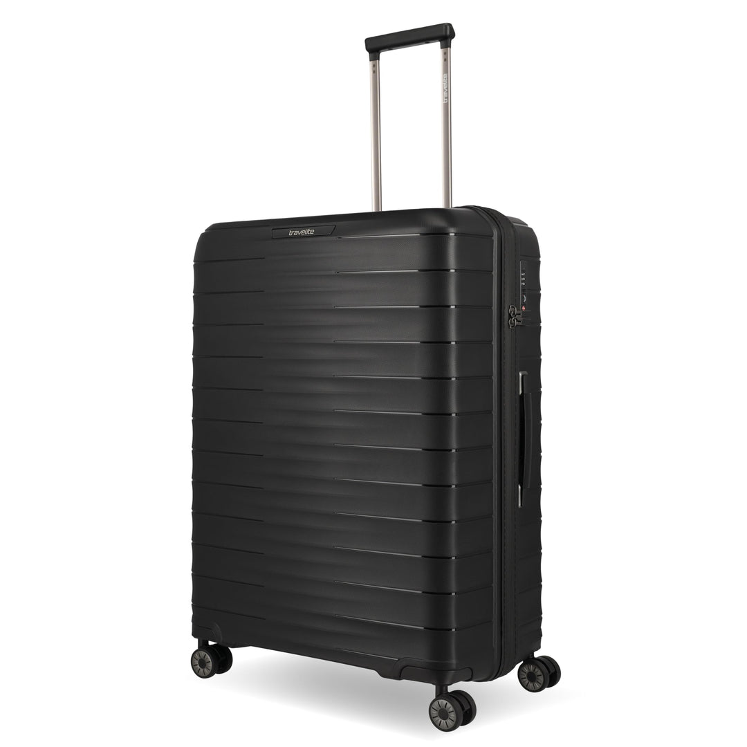 Travelite Koffer gross, MOOBY L, Kratzfeste Hartschale, mit recyceltem Material, 77 cm, 106 l, 3,7 k