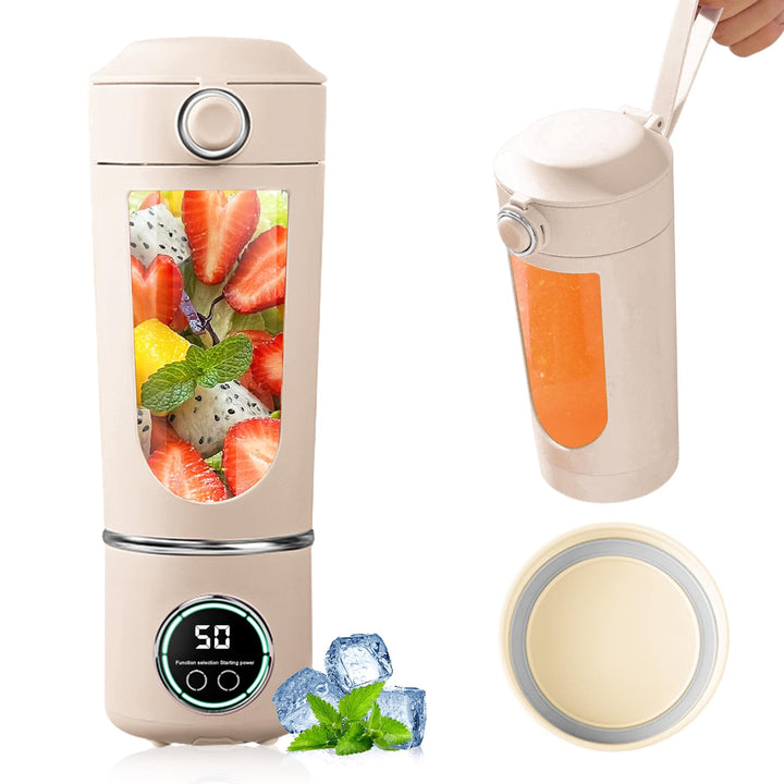 Tragbarer Mixer, Mini Standmixer, Portable Blender, 700ML Mini Blender, Wiederaufladbarer Typ-C, 12