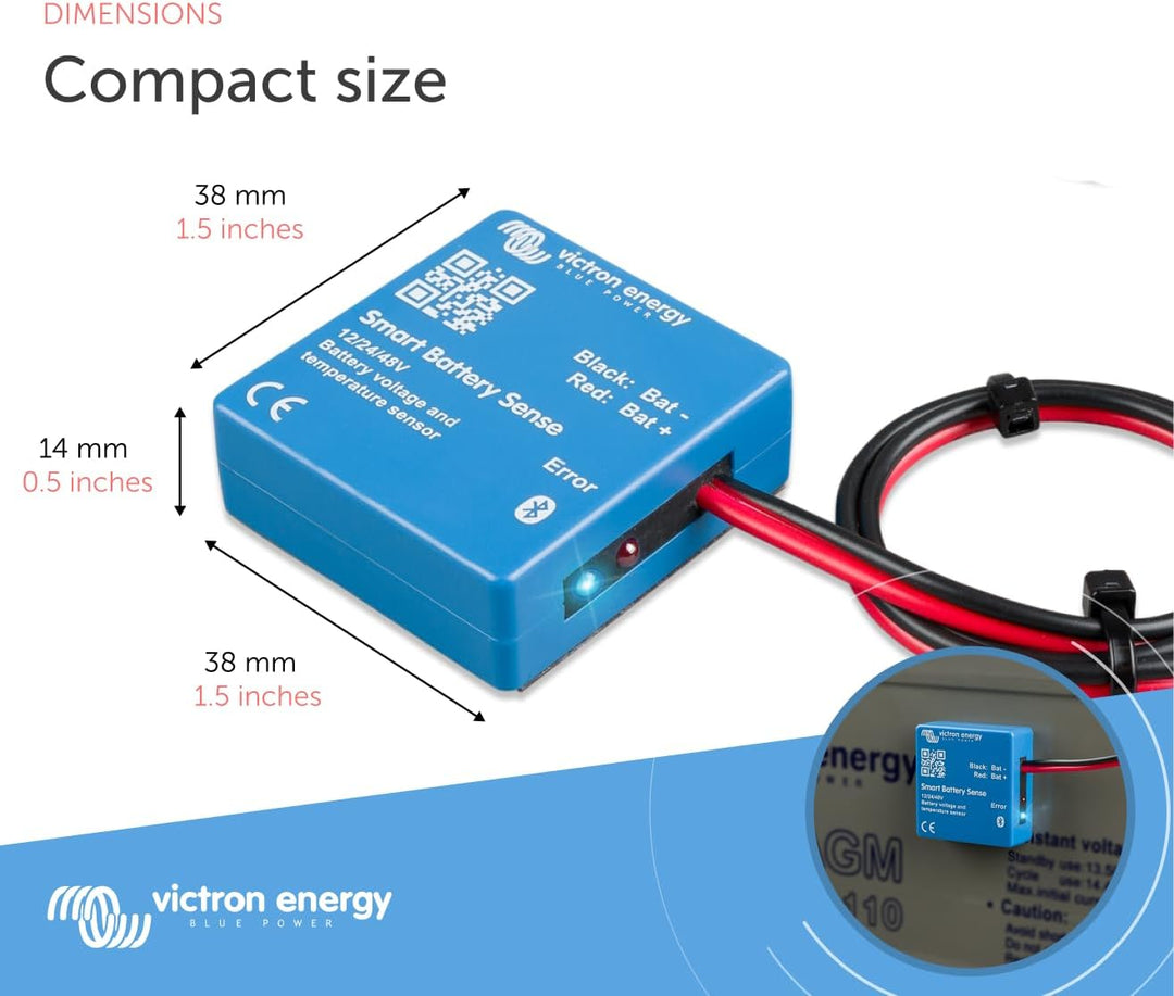 Victron Energy Smart Battery Sense, Spannungs- und Temperatursensor, Grosse Reichweite (bis zu 10 m)