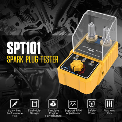 Auto-Zündkerze & Zündwerkzeuge SPT101 Kfz-Zündkerze Zündkerze Doppellochdetektor Zündkerzentester An