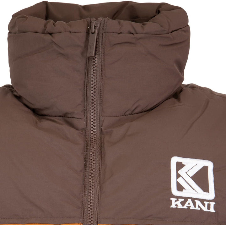 Karl Kani Block Puffer Vest Weste S dark orange, S dark orange