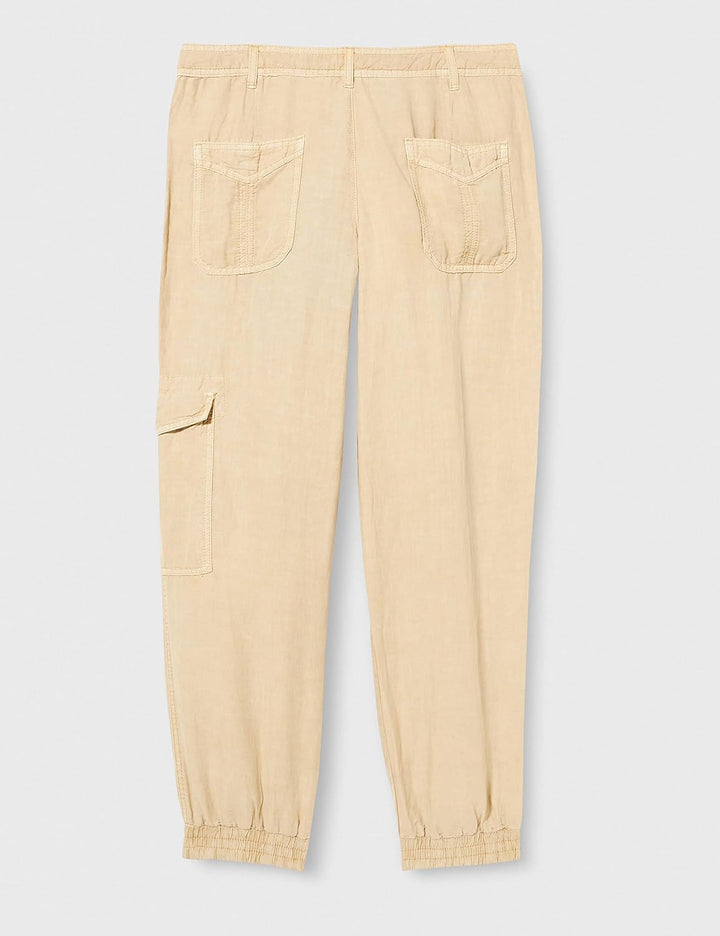 ESPRIT Damen Hose 30 345/Light Khaki, 30 345/Light Khaki