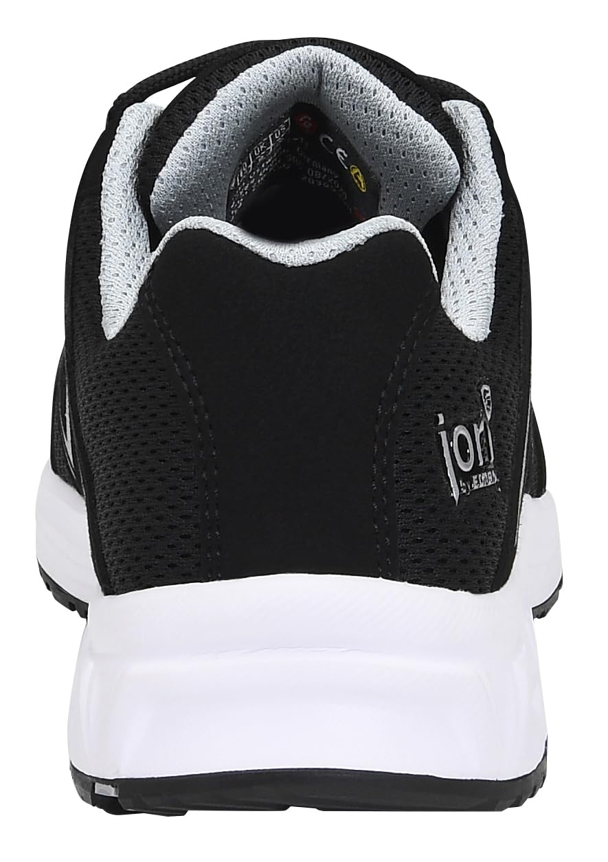 JORI Sicherheitsschuhe jo_Speedy Black-Silver Low ESD S1P, Herren, Textil, Kunststoffkappe (Leichter