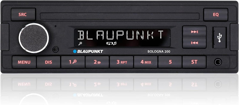 Blaupunkt Bologna 200, schwarz, 1-din Single, Single