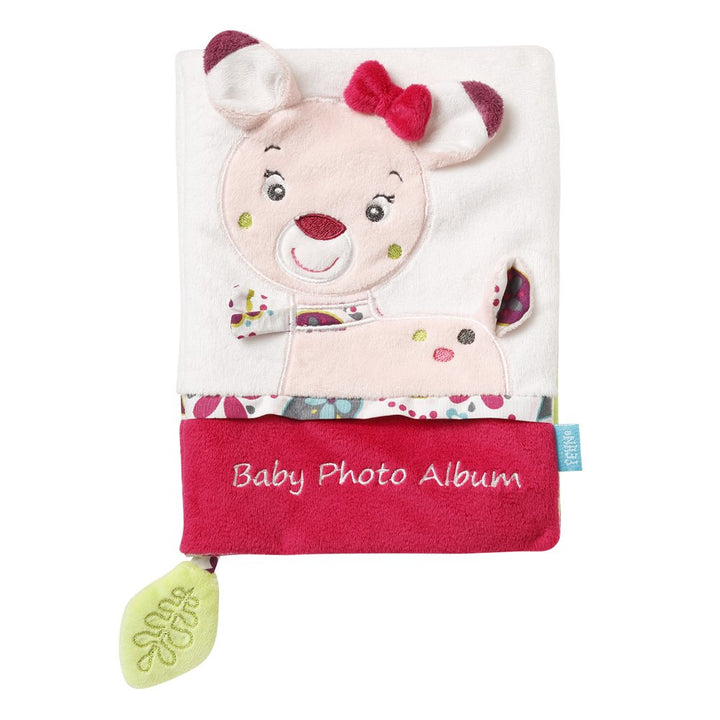 Fehn Baby Fotoalbum Rehkitz – Erinnerungsbuch Fotobuch zum Selbstgestalten und Fühlen aus Stoff – Ba