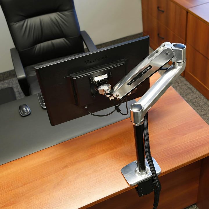 Ergotron LX Sitz-Steh-Tischmontage-LCD-Arm, Aluminium LX Arm Steh-Sitz 1 Monitor Aluminium, LX Arm S