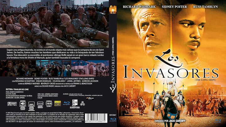 Les Drakkars 1963 / The Long Ships/Raubzug der Wikinger/Le lunghe navi/Los Invasores Blu-ray EU-Impo