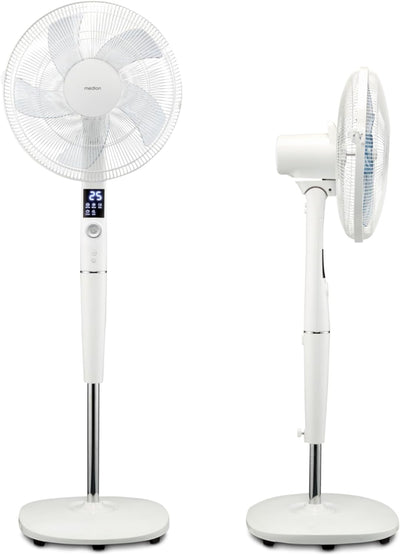 MEDION P20 SF Standventilator mit Fernbedienung (26 Geschwindigkeitsstufen, leise, 30 Watt Leistung,