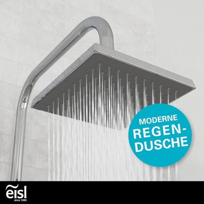 EISL EASY ENERGY Duschset, Duschsäule 2 in 1 mit grosser Regendusche (176 x 176 mm) und Handbrause,