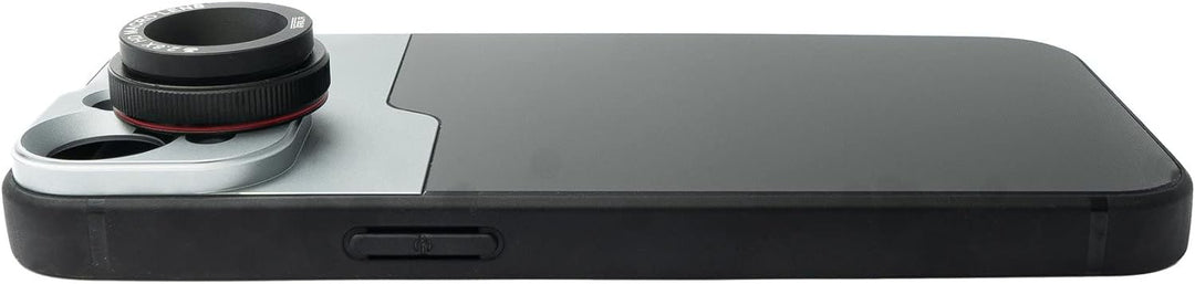 SYSTEM-S Makro Linse 2.8X HD Filter mit Hülle in Schwarz für iPhone 13