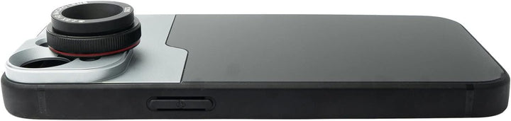 SYSTEM-S Makro Linse 2.8X HD Filter mit Hülle in Schwarz für iPhone 13