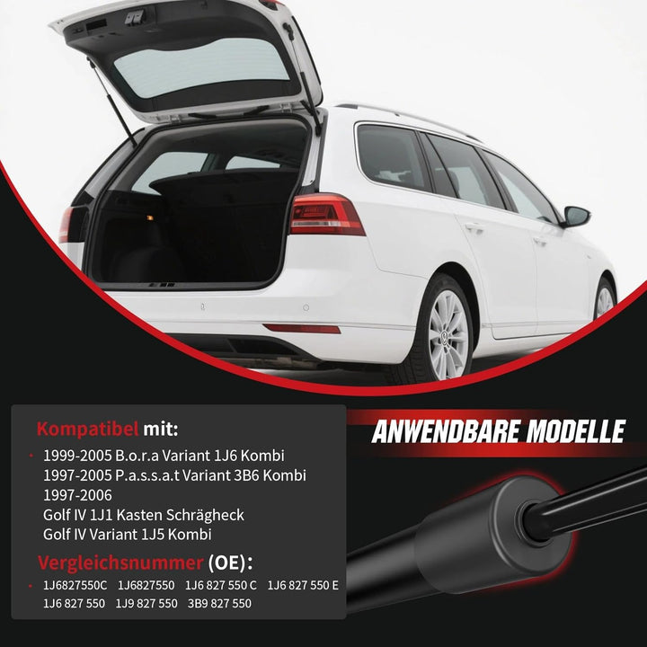 Gasfeder Heckklappe kompatibel mit VW Golf IV 1J1/1J5, B.o.r.a Variant 1J6 & P.a.s.s.a.t Variant 3B6